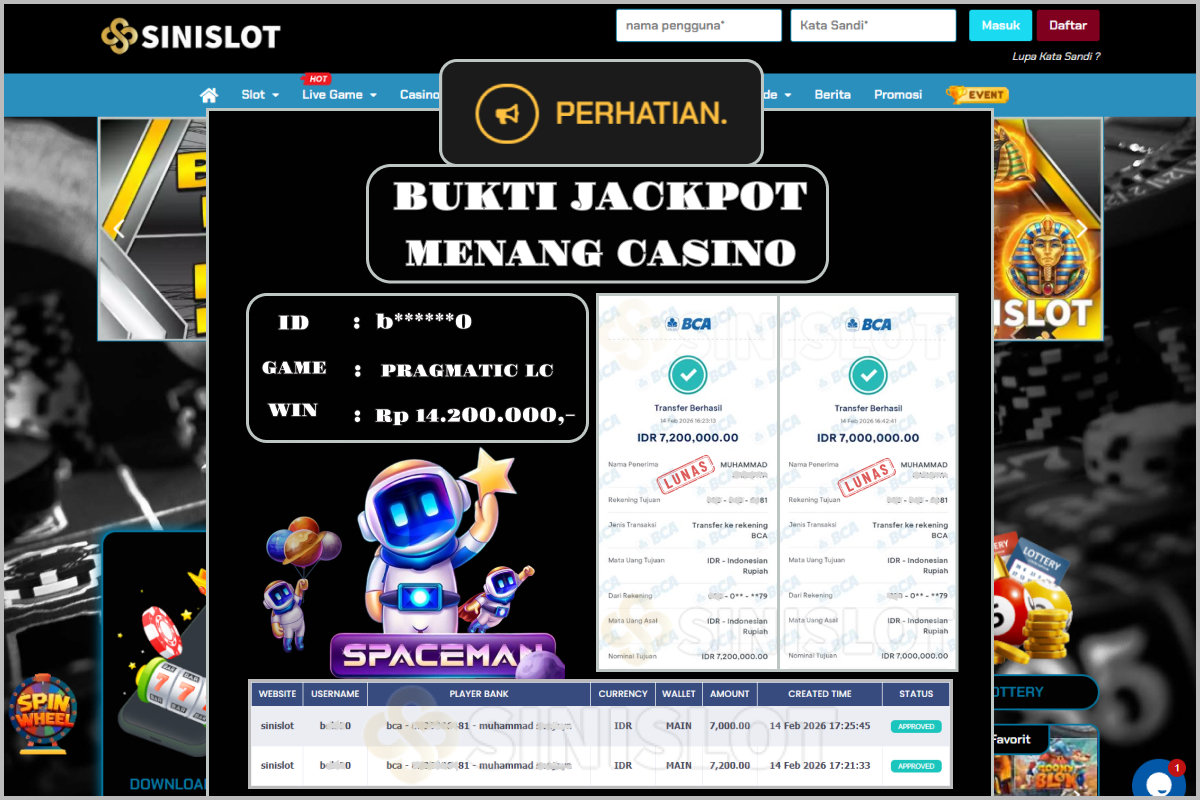 SINISLOT – SPACEMAN