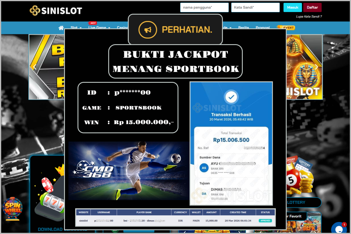 SINISLOT – CMD 368