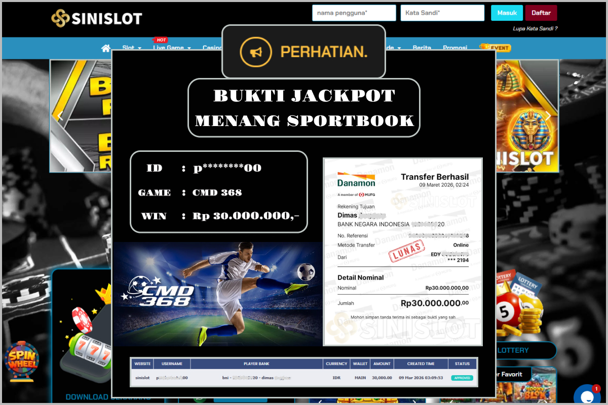 SINISLOT – CMD 368