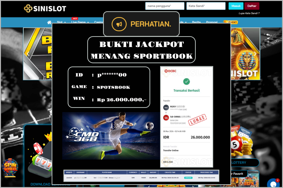 SINISLOT – CMD 368