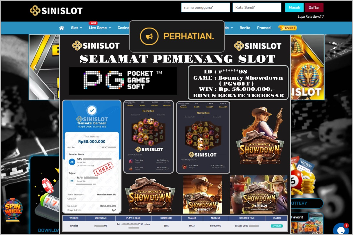 SINISLOT – WILD BOUNTY SHOWDOWN ( PGSOFT )